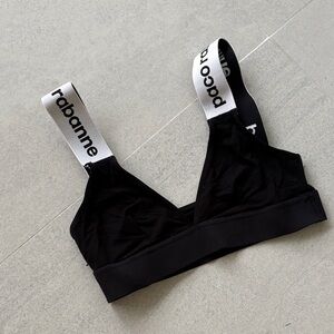 Paco Rabanne Monochrome Logo Bralette